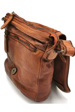 HillBurry Leather bags - HillBurry Shoulder bag Washed Leather Cognac