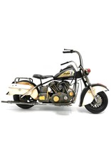 Trukado Collectables - Metal Vintage Indian Motorbike (black-white)