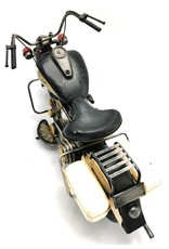 Trukado Collectables - Metal Vintage Indian Motorbike (black-white)