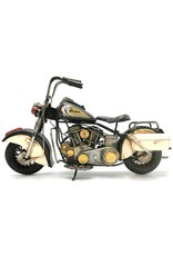 Trukado Collectables - Metalen Vintage Indian Motor (zwart-wit)