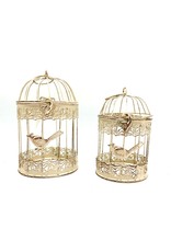 Trukado Miscellaneous - Metal Brocante Bird Cage - Set of 2 (round)