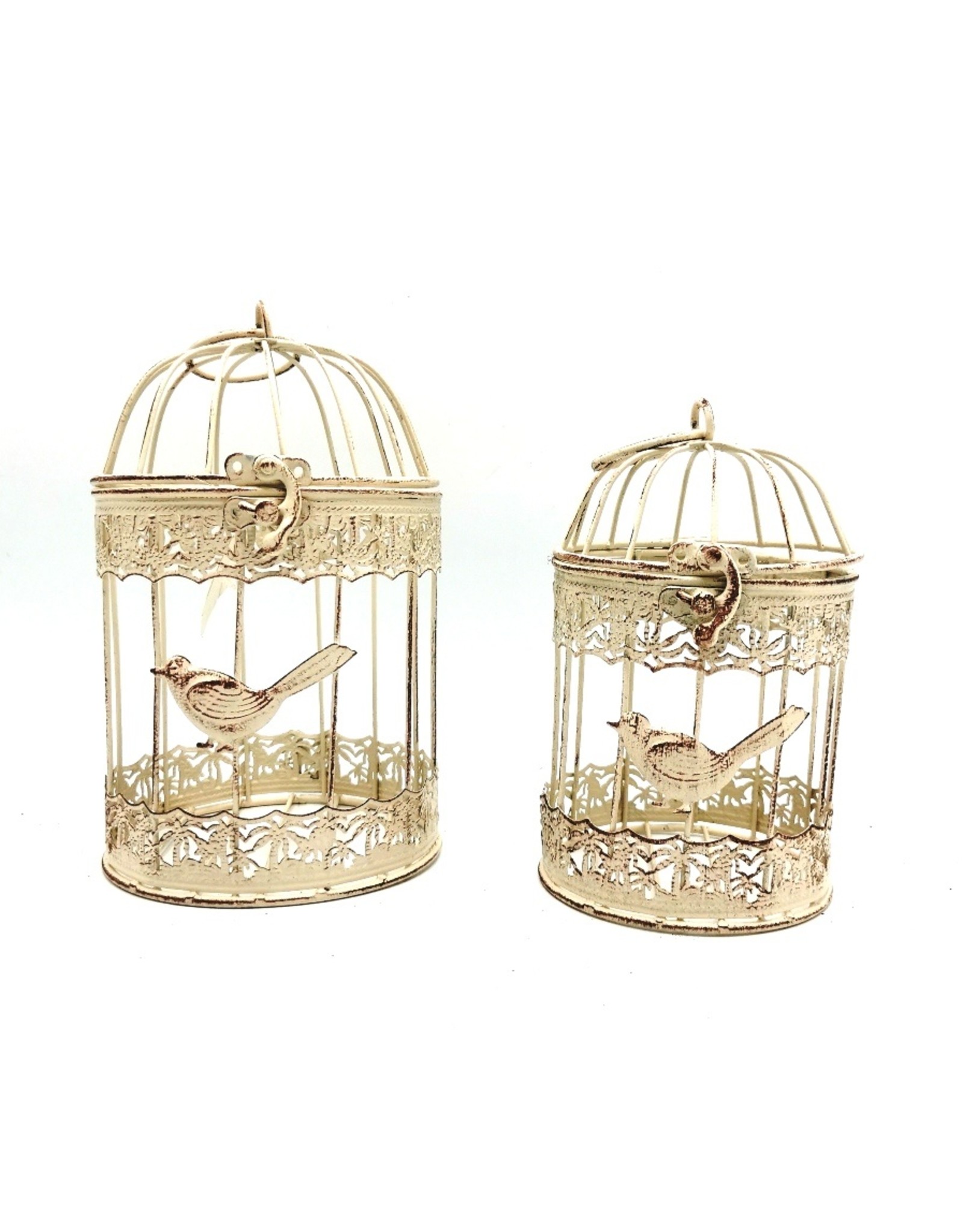 Trukado Miscellaneous - Metal Brocante Bird Cage - Set of 2 (round)