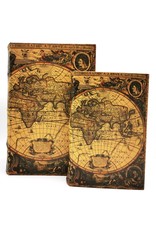 Trukado Giftware & Lifestyle - Storage box Book World Map - Set of 2