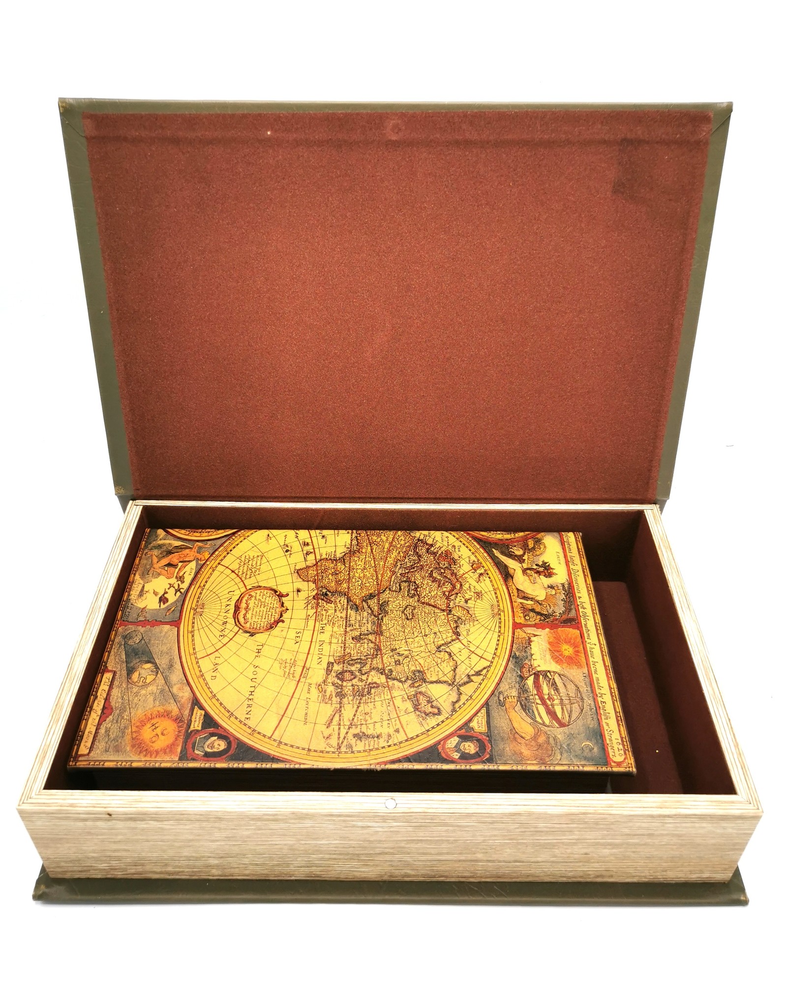 Trukado Giftware & Lifestyle - Storage box Book World Atlas - Set of 2