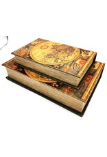 Trukado Giftware & Lifestyle - Storage box Book World Atlas - Set of 2