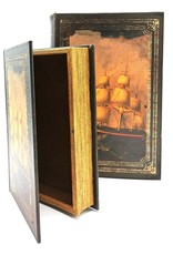 Trukado Giftware & Lifestyle - Storage box Book Sailing Ship - Set of 2