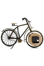 Trukado Giftware & Lifestyle - Bicycle Clock Metal Vintage look rust