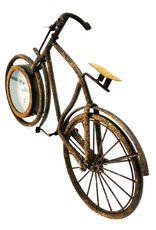 Trukado Giftware & Lifestyle - Bicycle Clock Metal Vintage look rust