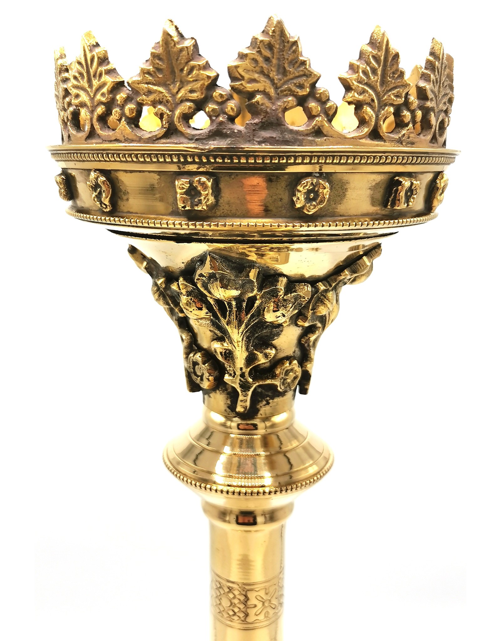 Trukado Giftware & Lifestyle - Baroque Brass Candlestick