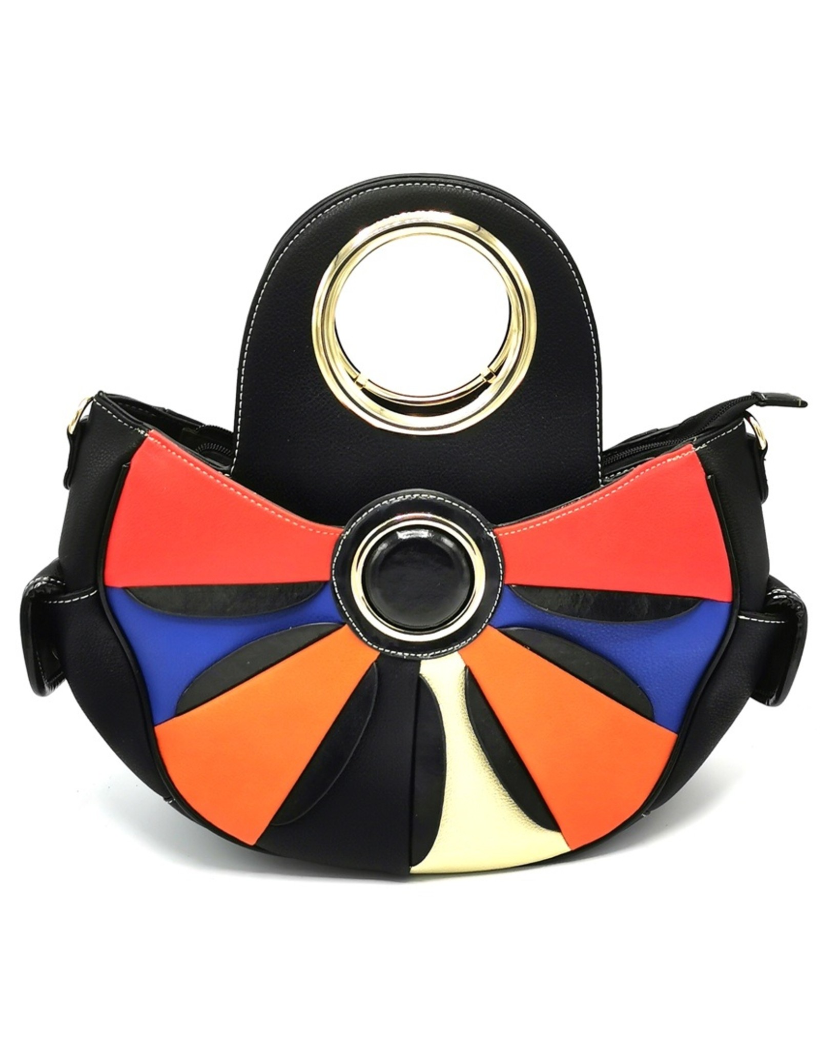 Angelo Fashion Handbags and Shoulderbags -  Flower Power Handbag Flower black