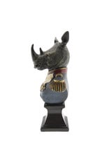 Trukado Giftware Figurines Collectables - Rhino general statue 26cm (bust)