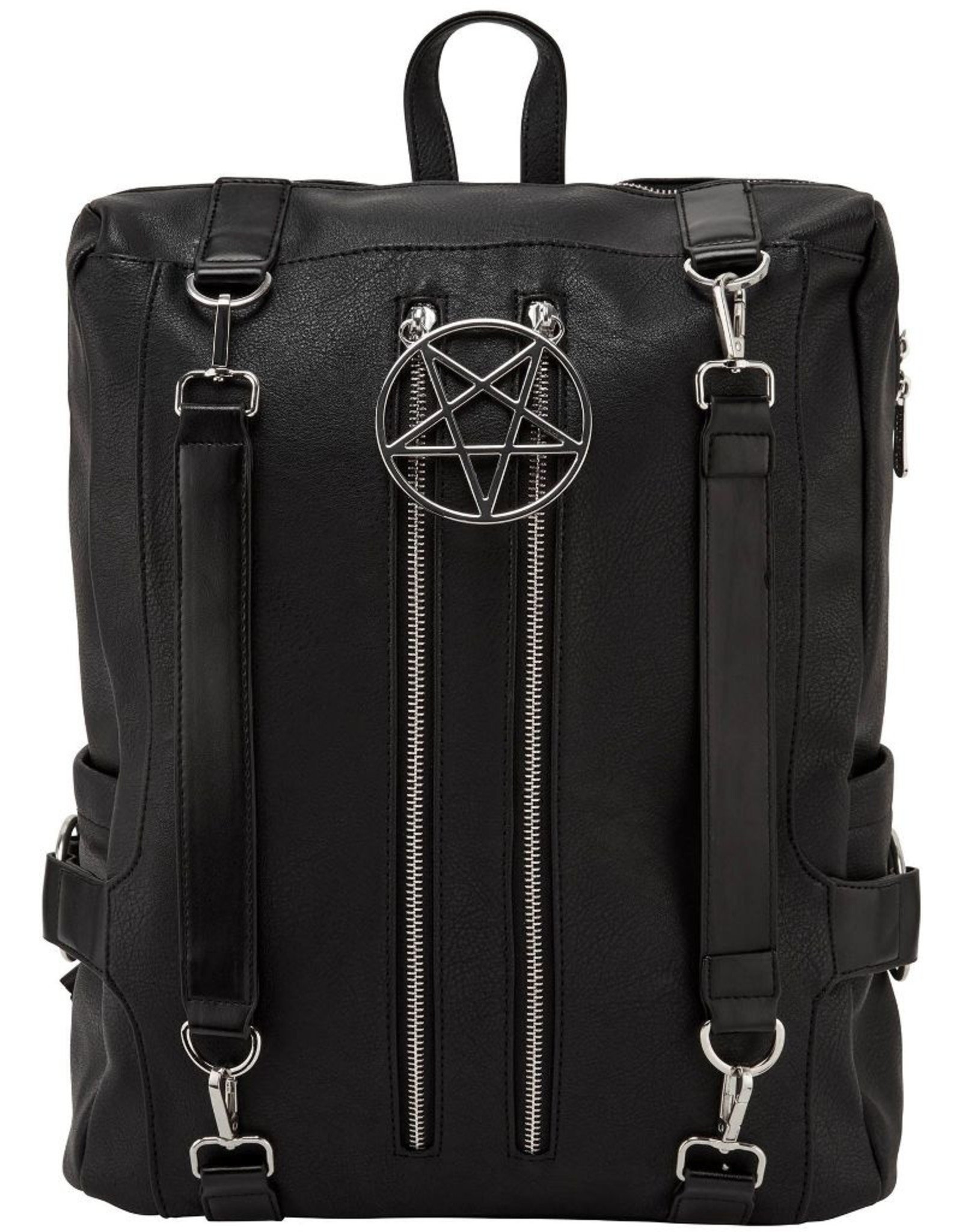 Killstar Killstar bags and accessories - Killstar Pentagram backpack Hell Awaits