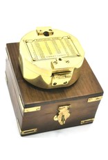 Trukado Giftware and Collectables - Brunton Compass with level gouge in wooden box (replica)