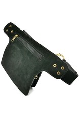 Trukado Small leather bags, cluches and more - Cowskin Ibiza style waist bag black