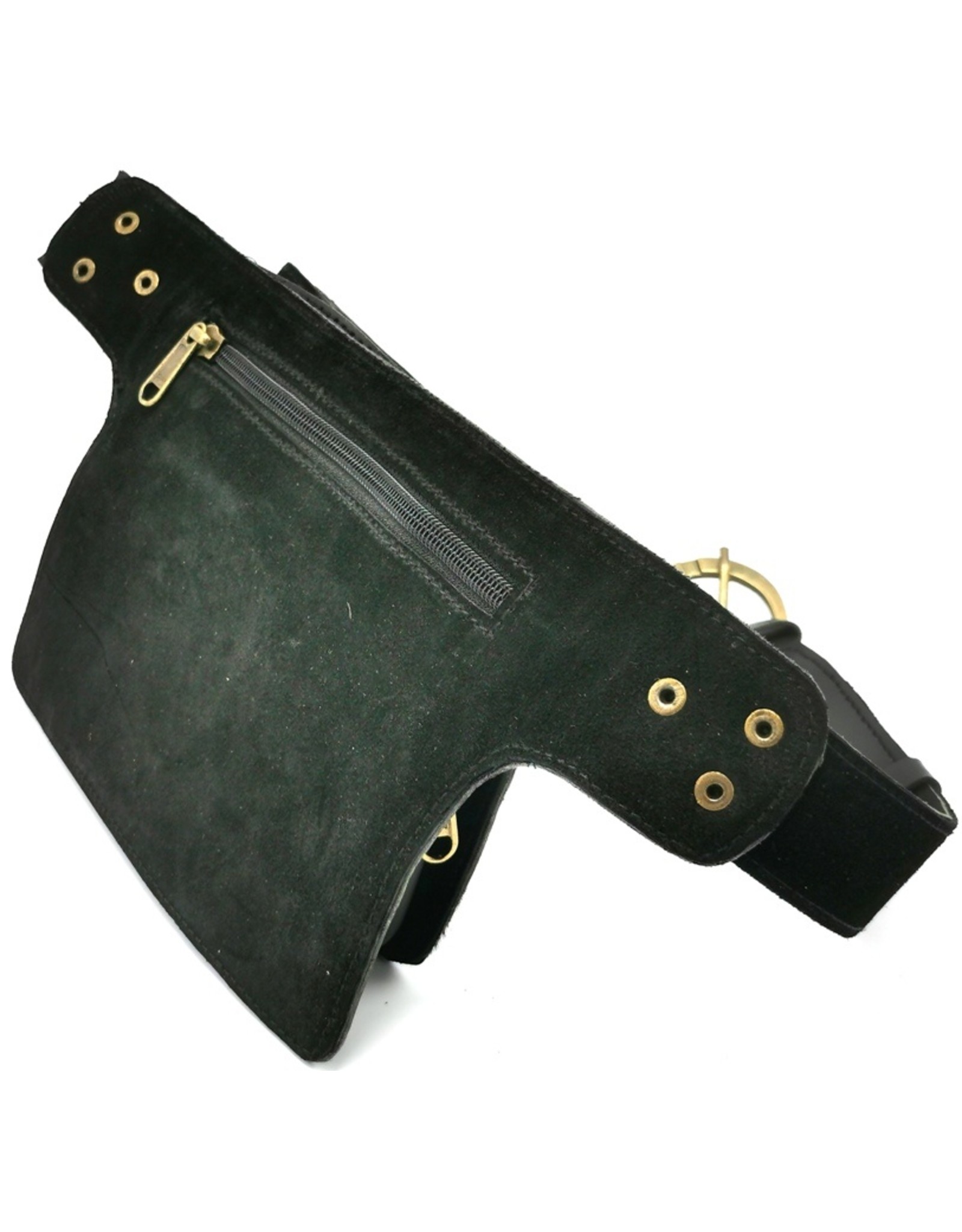 Trukado Small leather bags, cluches and more - Cowskin Ibiza style waist bag black