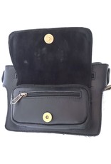 Trukado Small leather bags, cluches and more - Cowskin Ibiza style waist bag black