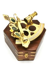 Trukado Miscellaneous - Sextant met houten kistje (massief messing)