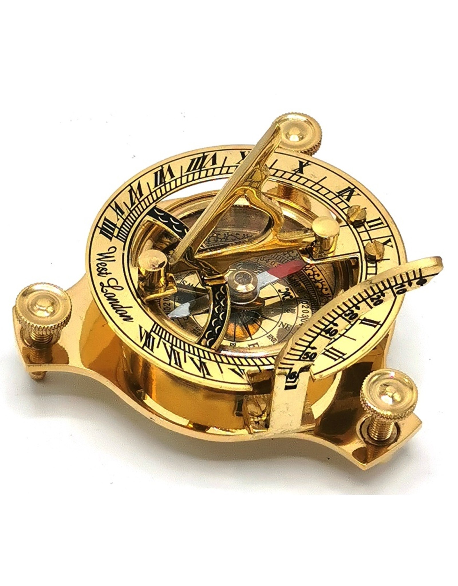 Trukado Gifrware, figurines, collectables - Compass with Sundial  (small) - brass