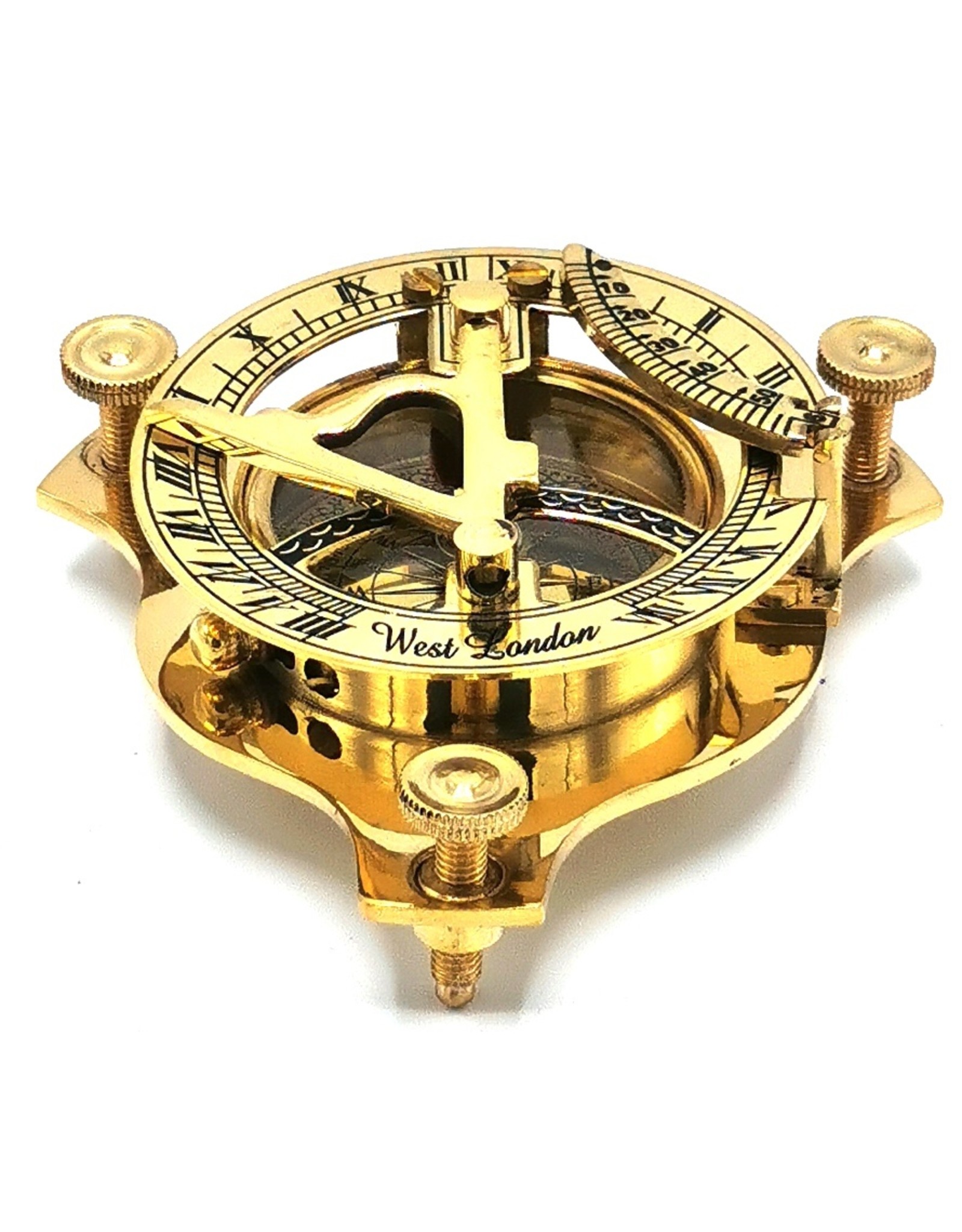 Trukado Gifrware, figurines, collectables - Compass with Sundial  (small) - brass