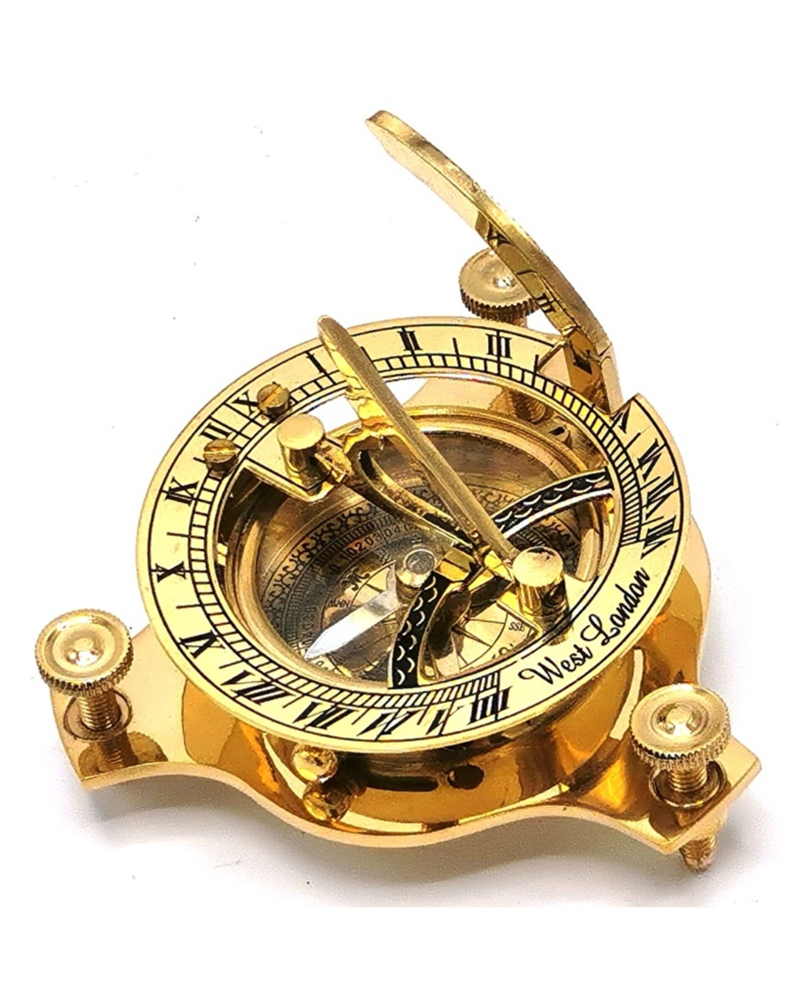 Trukado Gifrware, figurines, collectables - Compass with Sundial  (small) - brass