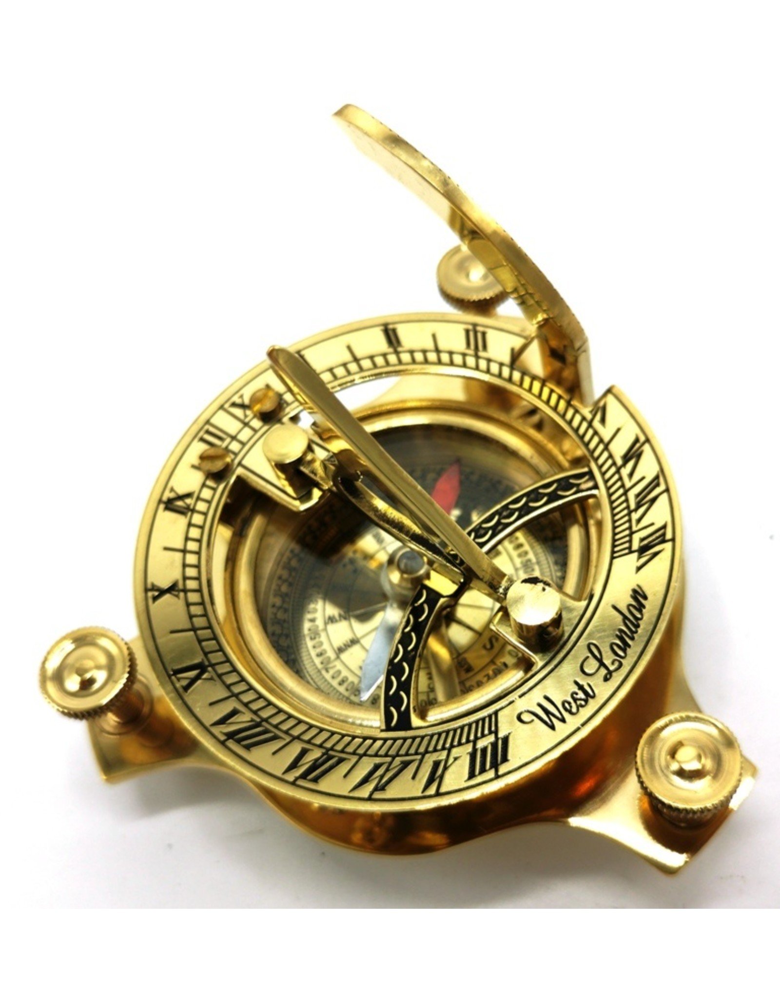 Trukado Gifrware, figurines, collectables - Compass with Sundial  (small) - brass