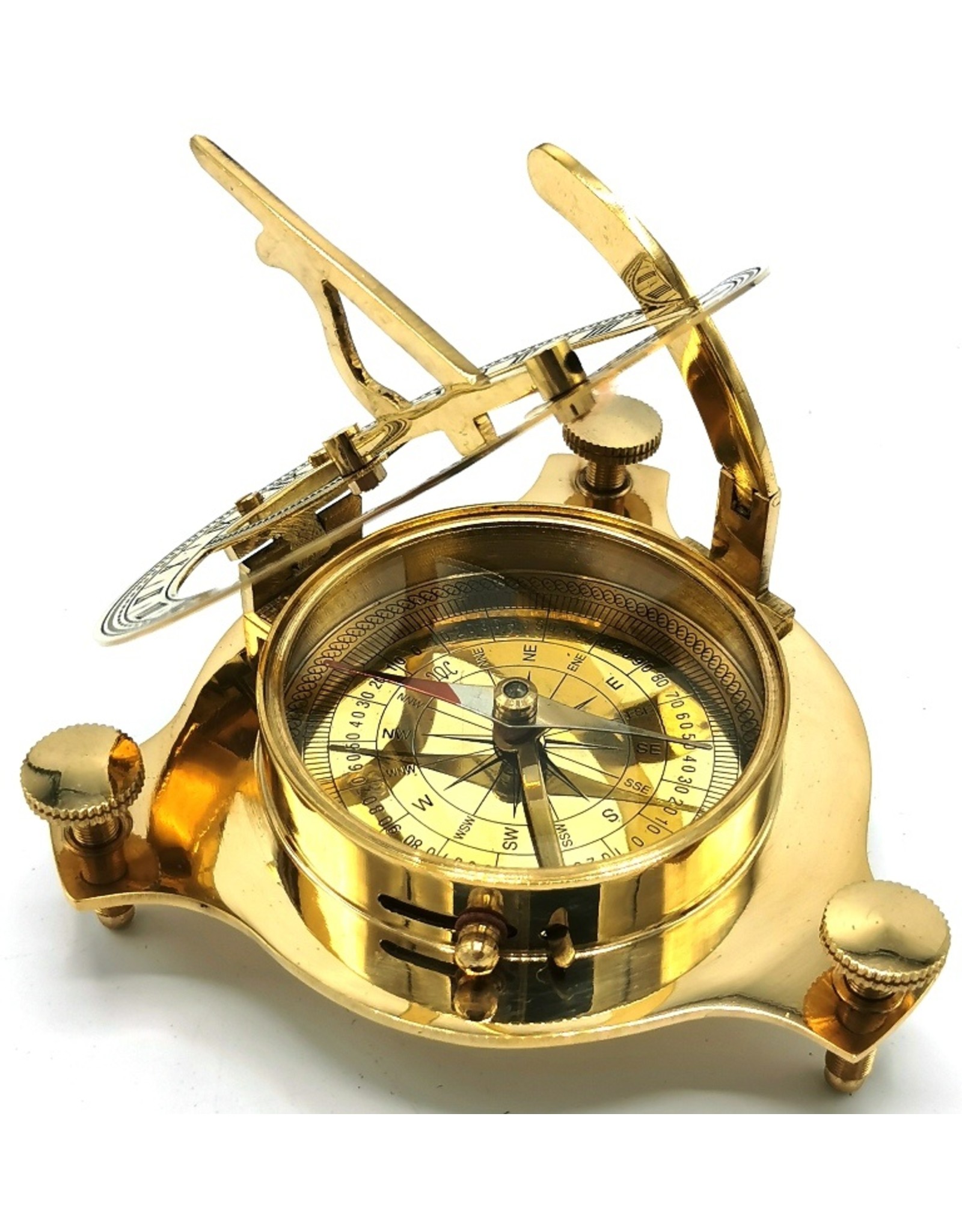 Sundial Compass (large) - Brass  Boutique Trukado - Boutique Trukado