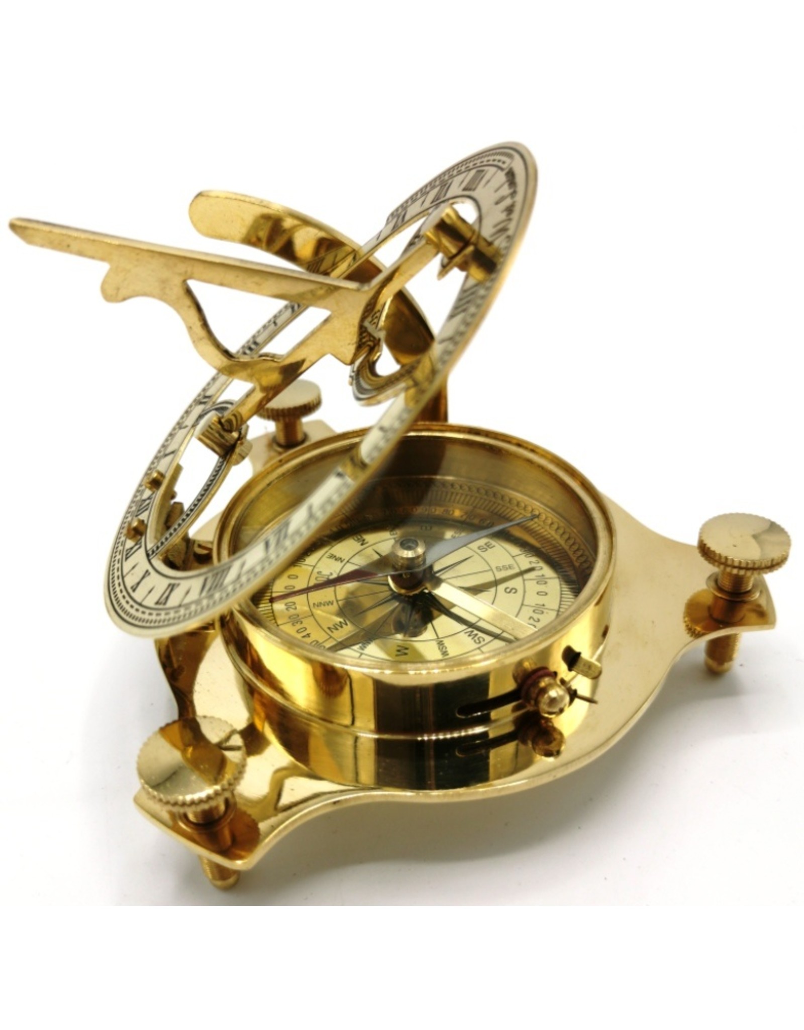 Trukado Giftware Figurines Collectables - Sundial Compass (large) - Brass