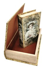 Trukado Miscellaneous - Vintage Opbergdoos Boek Dame - set van 2