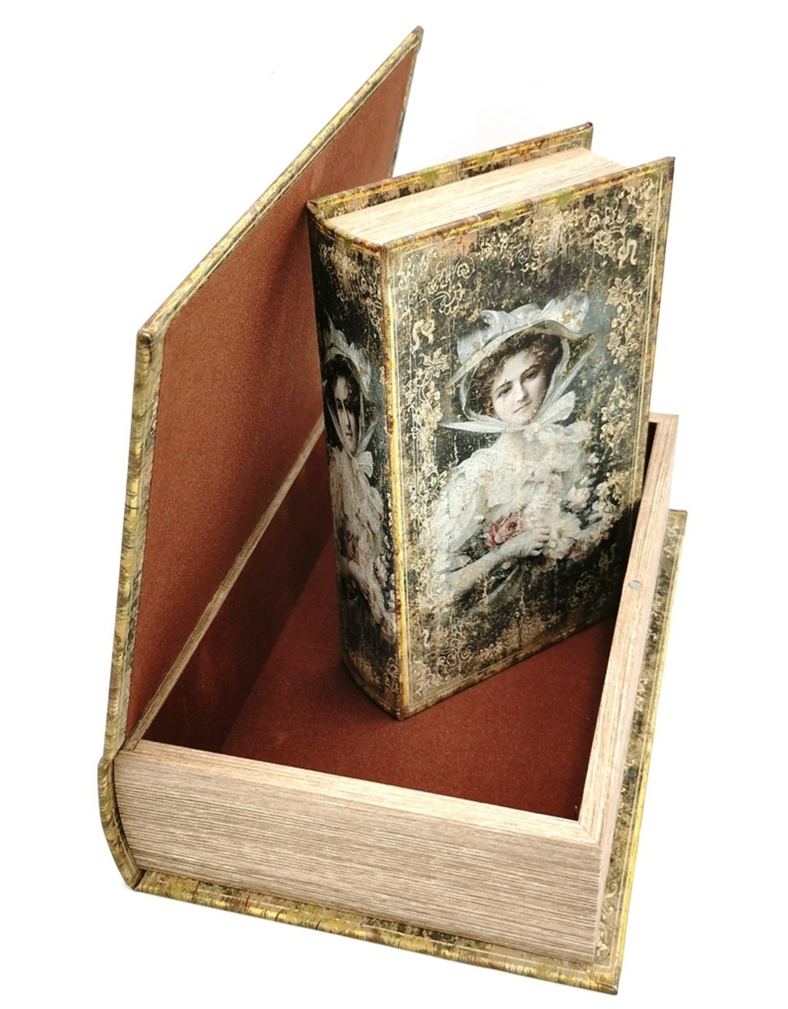 Trukado Miscellaneous - Vintage storage box Book Lady - set of 2