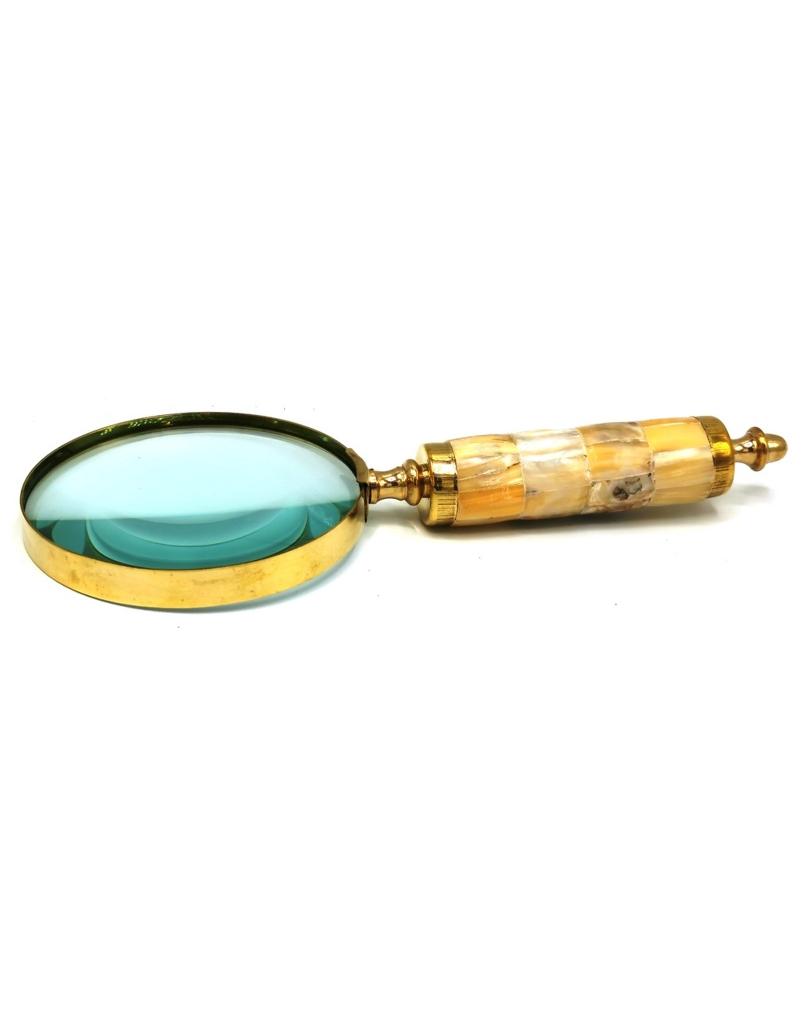 Trukado Miscellaneous - Vintage magnifying glass with mother of pearl handle (brass)