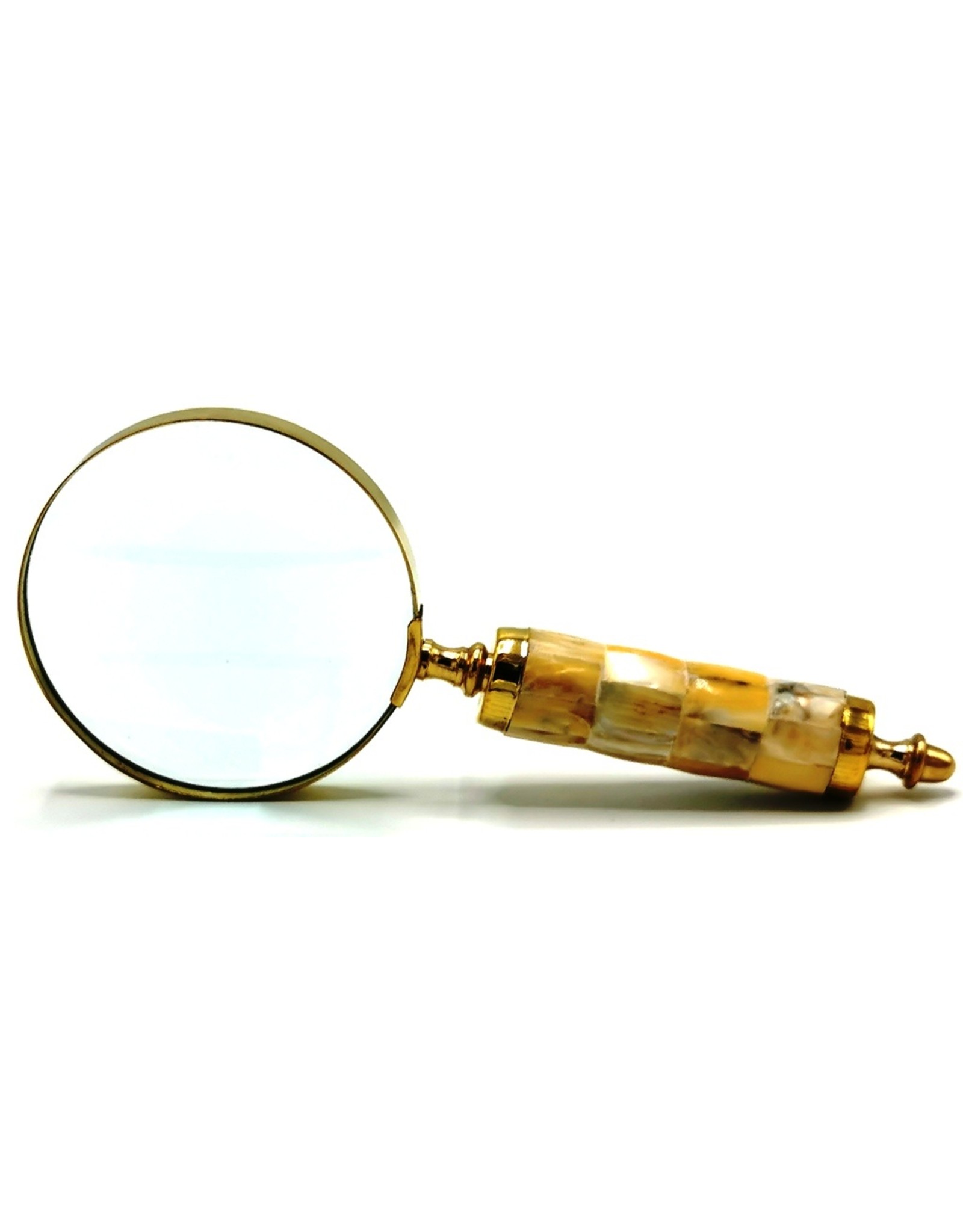 Trukado Miscellaneous - Vintage magnifying glass with mother of pearl handle (brass)