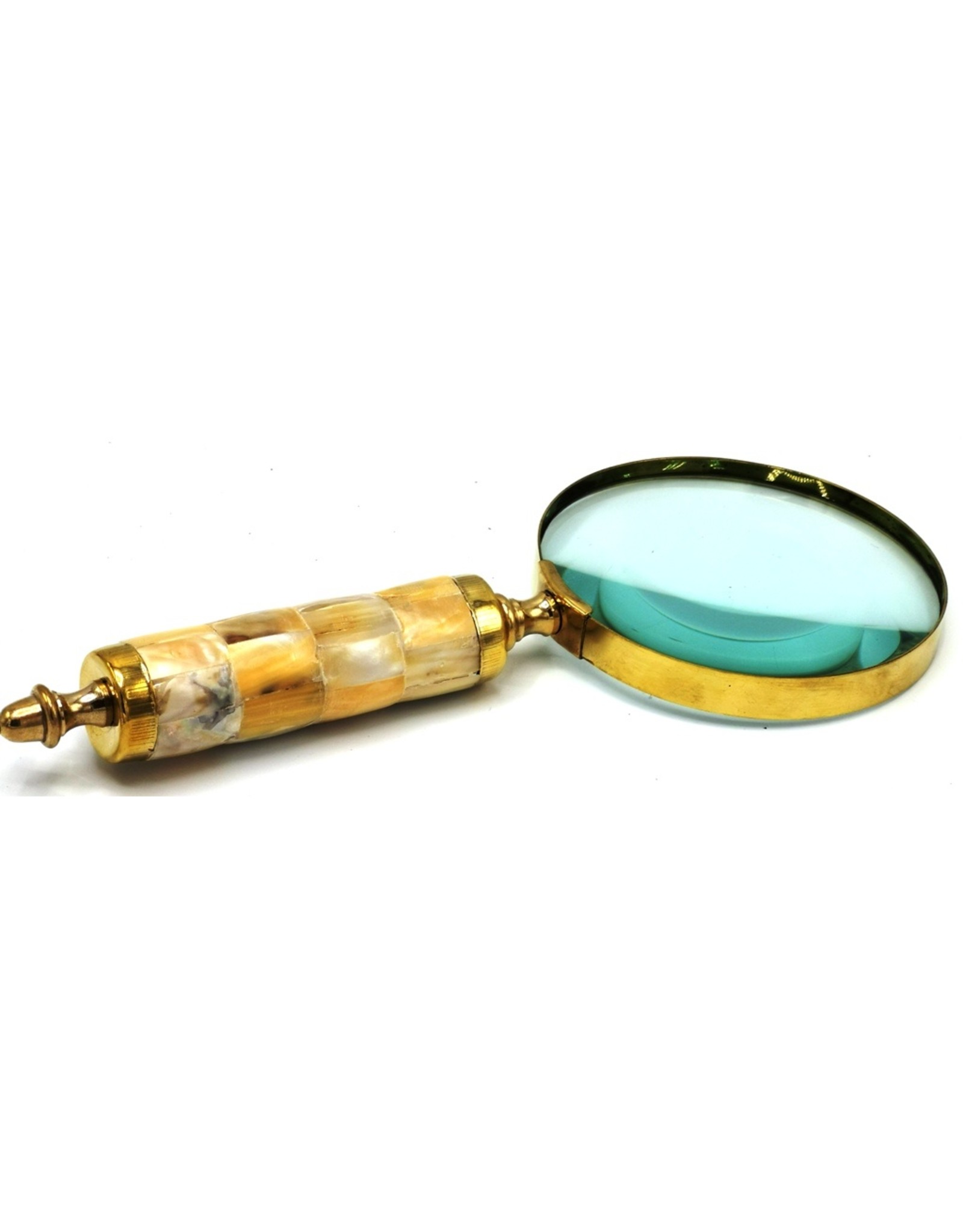 Trukado Miscellaneous - Vintage magnifying glass with mother of pearl handle (brass)