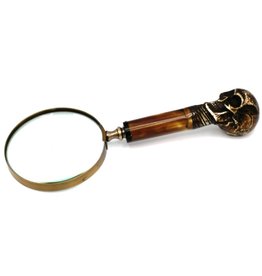 Trukado Gothic Magnifying Glass with Skull Handle