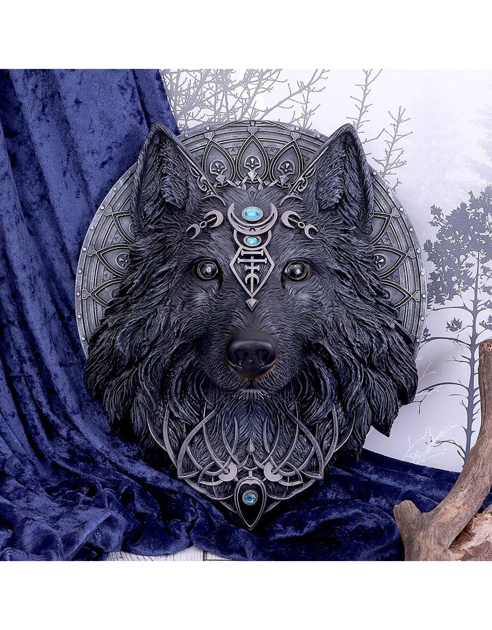 NemesisNow Giftware & Lifestyle -  Wolf Moon Wanddecoratie Nemesis Now