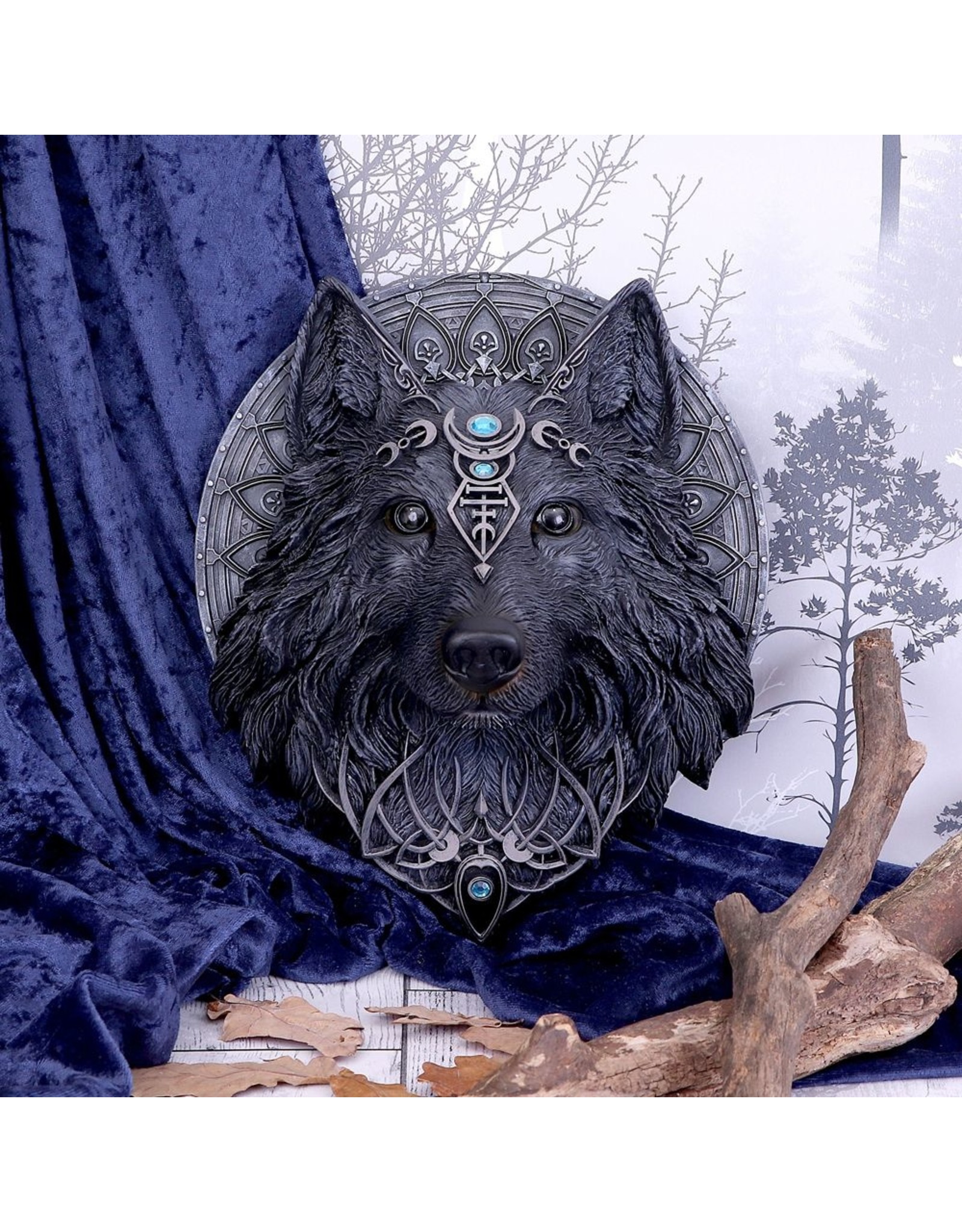 NemesisNow Giftware & Lifestyle -  Wolf Moon Wall plaque Nemesis Now