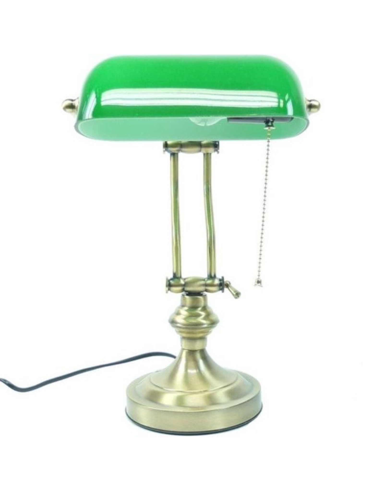 Trukado Miscellaneous - Banker's lamp with green glass shade Art deco