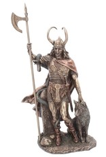 Veronese Design Giftware Beelden Collectables  - Loki-Norse Trickster God Gebronsd beeld 35cm