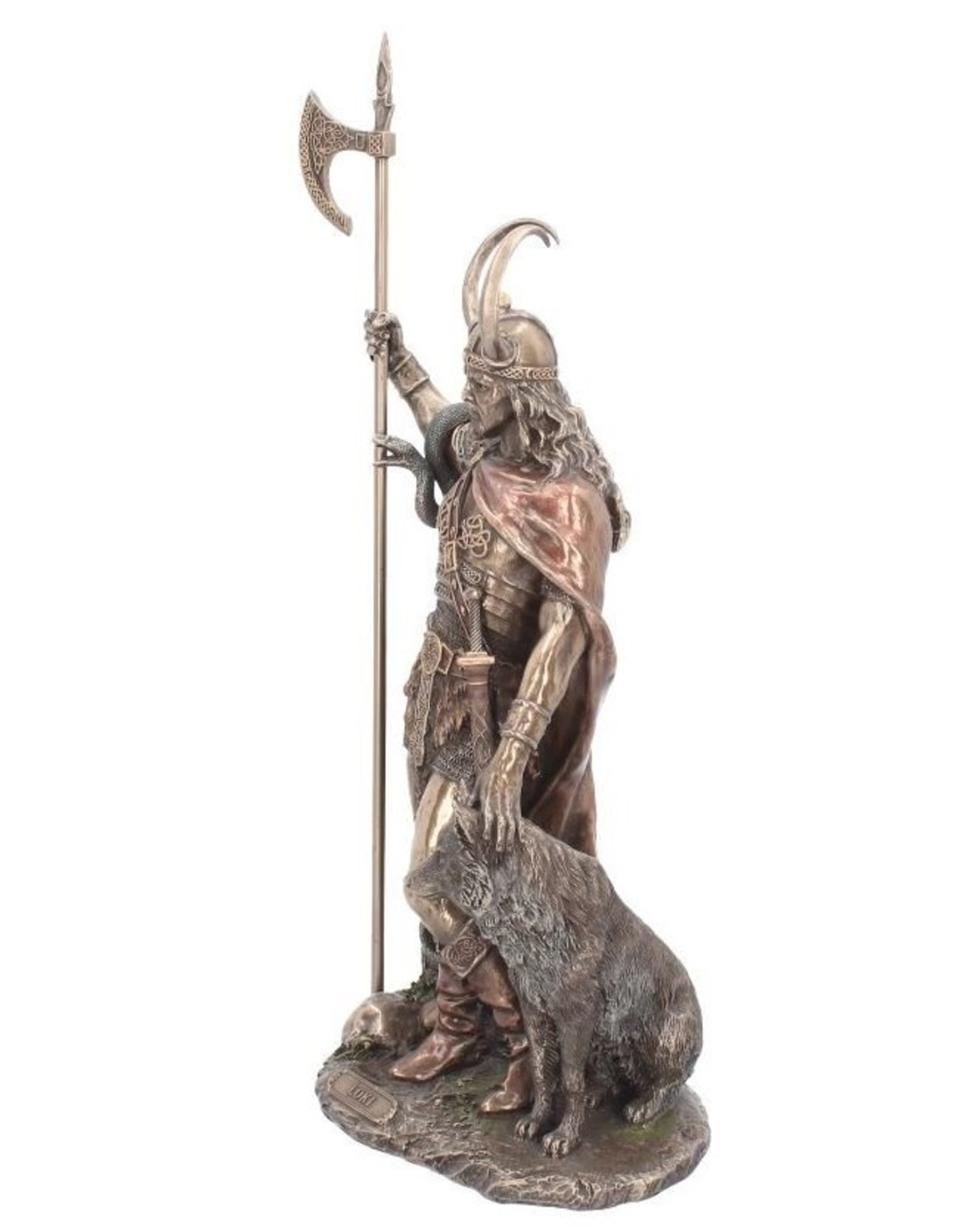 Veronese Design Giftware Beelden Collectables  - Loki-Norse Trickster God Gebronsd beeld 35cm