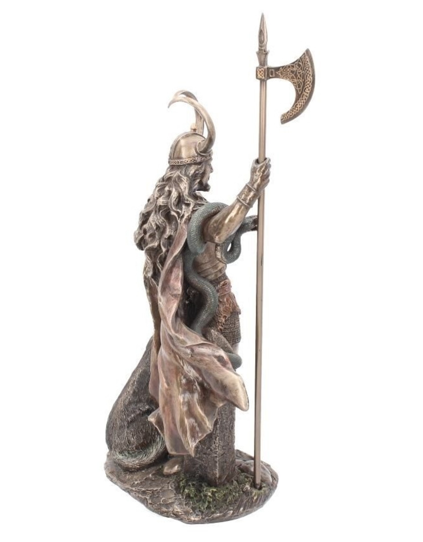 Veronese Design Giftware Beelden Collectables  - Loki-Norse Trickster God Gebronsd beeld 35cm