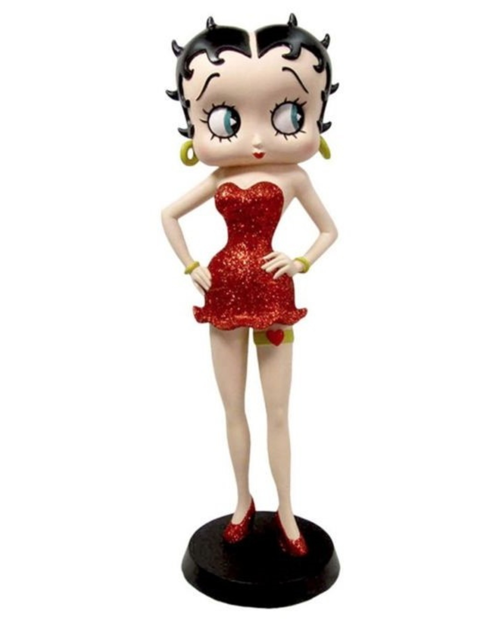 Fleischer Studios Collectables Betty Boop - Betty Boop met kousenband en rode glitter jurk