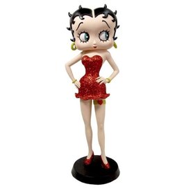 Fleischer Studios Betty Boop met kousenband en rode glitter jurk