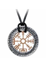 Alchemy Jewellery - Nordic stave wayfinder necklace Niu Heimar Vegvisir - Alchemy