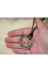 Alchemy Jewellery - Nordic stave wayfinder necklace Niu Heimar Vegvisir - Alchemy