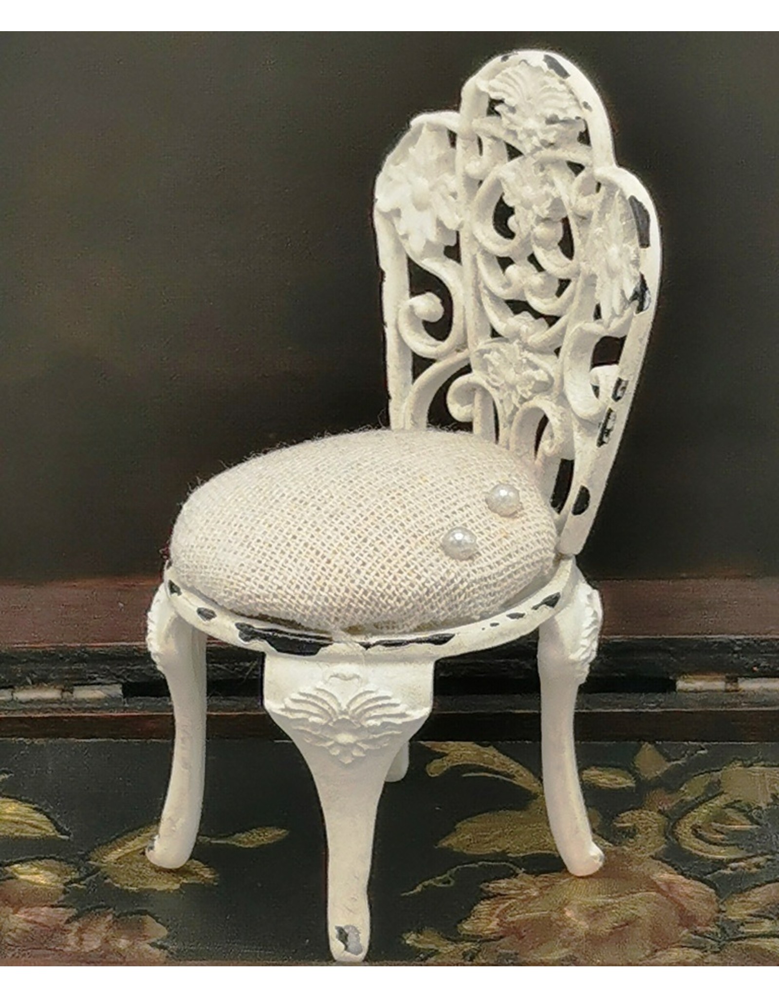 C&E Miscellaneous - Miniature chair Baroque style (pincushion)