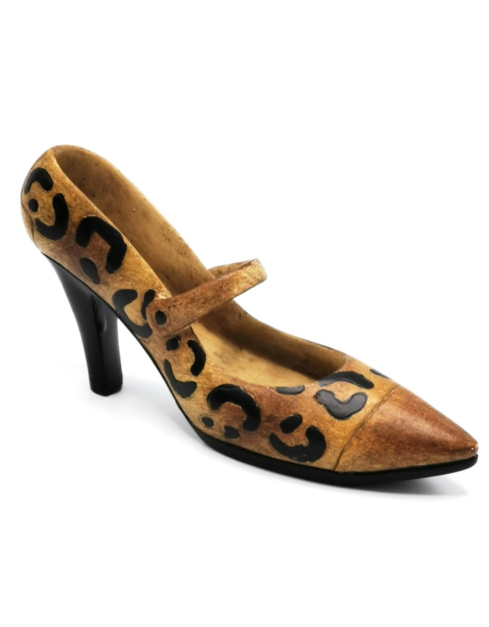 Dutch Style Giftware Figurines Collectables - Shoes with animal print decorative figurine