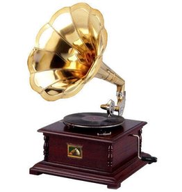 Trukado Gramophone - Old-fashioned record player with horn