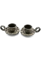 C&E Miscellaneous - Small candlestick Baroque, Iron - set of 2