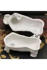 C&E Miscellaneous - Jewellery Box Dog - Brocante (White Iron)