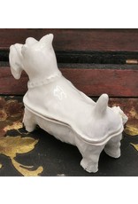 C&E Miscellaneous - Jewellery Box Dog - Brocante (White Iron)