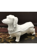 C&E Miscellaneous - Jewellery Box Dachshund - Brocante ( white iron)